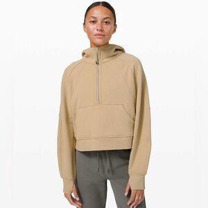LIKE NEW lululemon cropped scuba quarter zip hoodie in trench